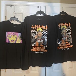 Black Graphic T-Shirt Bundle (3)